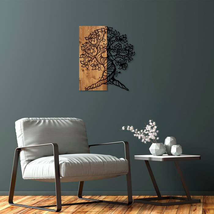 Wallity Monumental Tree 1 Escultura de Pared de Madera y Metal